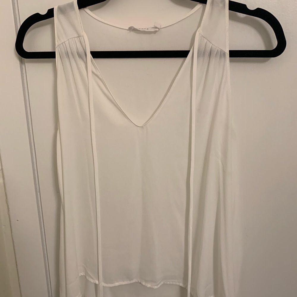 Lush - Nordstrom Chiffon V Neck Tank with Front Ties - size XS